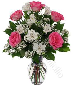 consegna-fiori-a-domicilio-bouquet-gigli-alstromeria-rose-rosa