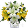 consegna-fiori-a-domicilio-bouquet-gigli-gialli-bianchi