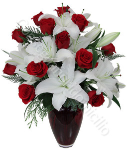 consegna-fiori-a-domicilio-bouquet-rose-rosse-gigli-bianchi