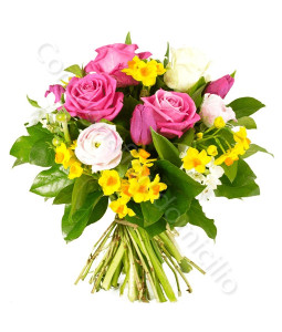 consegna-fiori-a-domicilio-bouquet-di-rose-fucsia-bianche