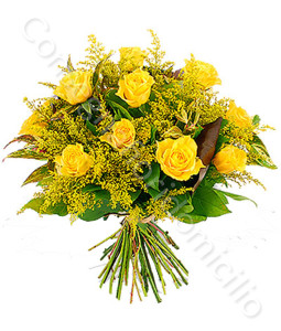 consegna-fiori-a-domicilio-bouquet-rose-gialle-mimosa