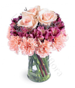 consegna-fiori-a-domicilio-bouquet-di-garofani-alstroemeria-e-rose