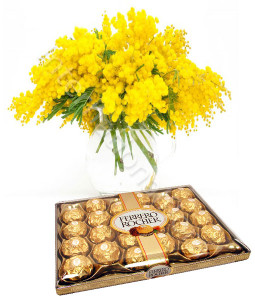 bouquet-di-mimosa-ferrero-rocher